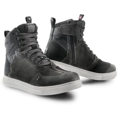 SHIMA REBEL 2.0 Motorcykelstövlar för kvinnor, ventilerade läderskor, sommar, mocka, motorcykel, kort ankelskydd, urbanscykel, casual, klassisk ridmotorstövel (kvinnor, ventilationsgrå, 41) SHIMA REBEL 2.0 Motorcykelstövlar för kvinnor, ventilerade läderskor, sommar, mocka, motorcykel, kort ankelskydd, urbanscykel, casual, klassisk ridmotorstövel (kvinnor, ventilationsgrå, 41)