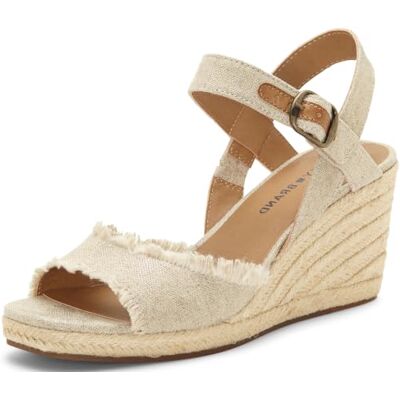 Lucky Brand Women's Mindra Espadrille Wedge Sandal, Natural/plat, 8.5 Lucky Brand Women's Mindra Espadrille Wedge Sandal, Natural/plat, 8.5