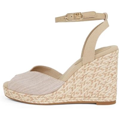 Tommy Hilfiger kvinnors CHAMBRAY HIGH WEDGE ESPADRILLE, BEIGE (Pepparrot), 7 UK, Beige pepparrot, 41 EU Tommy Hilfiger kvinnors CHAMBRAY HIGH WEDGE ESPADRILLE, BEIGE (Pepparrot), 7 UK, Beige pepparrot, 41 EU