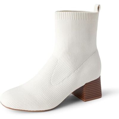 Amazon Essentials stickade ankelstövlar för kvinnor, Elfenben, 37.5 EU Amazon Essentials stickade ankelstövlar för kvinnor, Elfenben, 37.5 EU