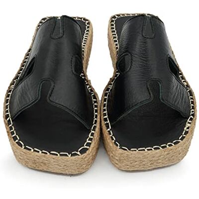 Bonateks Dam DERBTRLK100155 Wedge Sandal, svart, 40 EU, svart, 40 EU Bonateks Dam DERBTRLK100155 Wedge Sandal, svart, 40 EU, svart, 40 EU