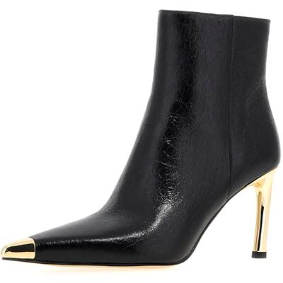 Michael Kors Kasia Heeled Bootie Boots för kvinnor, svart, 38 EU Michael Kors Kasia Heeled Bootie Boots för kvinnor, svart, 38 EU