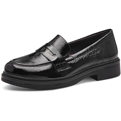 Tamaris Comfort damtofflor av läder eleganta, Svart lack, 38 EU Tamaris Comfort damtofflor av läder eleganta, Svart lack, 38 EU