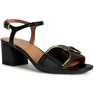 Geox Dam D New ERAKLIA 50 sandal, svart, 36 EU, svart, 36 EU Geox Dam D New ERAKLIA 50 sandal, svart, 36 EU, svart, 36 EU