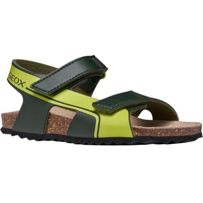 Geox J Ghita Boy D Sandal, DK grön/fluo grön, 36 EU Geox J Ghita Boy D Sandal, DK grön/fluo grön, 36 EU