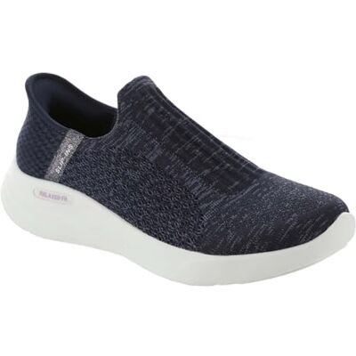 Skechers dam avslappnad passform sport sneaker, Marinblått Xsp, 38.5 EU Skechers dam avslappnad passform sport sneaker, Marinblått Xsp, 38.5 EU