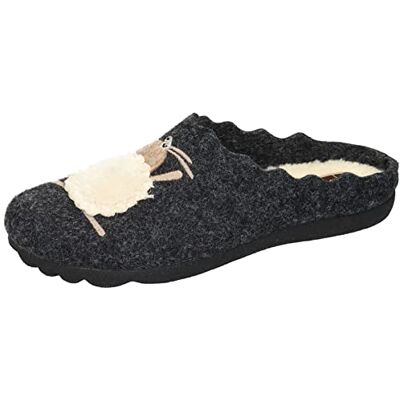 Manitu Home Dam 320088-01 tofflor, svart, 42 EU Manitu Home Dam 320088-01 tofflor, svart, 42 EU