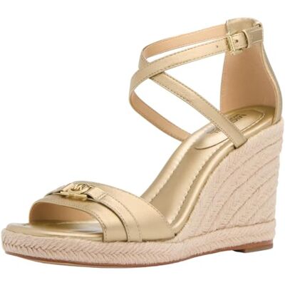 Michael Kors Mandy dam sandaler, Guldblad, 40.5 EU Michael Kors Mandy dam sandaler, Guldblad, 40.5 EU