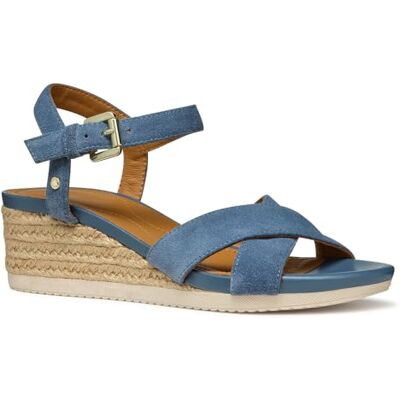 Geox Damer D Ischia Corda B Wedge Sandal, Avio, 36,5 EU, Avio, 36.5 EU Geox Damer D Ischia Corda B Wedge Sandal, Avio, 36,5 EU, Avio, 36.5 EU