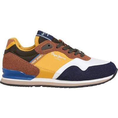 Pepe Jeans London Berg B sneak, blå (marinblå), 1,5 UK, Marinblått, 33 EU Pepe Jeans London Berg B sneak, blå (marinblå), 1,5 UK, Marinblått, 33 EU