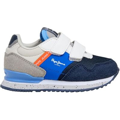 Pepe Jeans London South BK Sneak, Blå (mörk denimblå), 13 UK Pepe Jeans London South BK Sneak, Blå (mörk denimblå), 13 UK