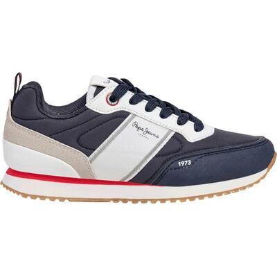 Pepe Jeans Dublin Sport B Sneak, Blå (marinblå), 2,5 UK Pepe Jeans Dublin Sport B Sneak, Blå (marinblå), 2,5 UK