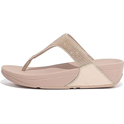 Fitflop dam Lulu glitter tå-stringtrosor, Rosa guld, 38.5 EU Fitflop dam Lulu glitter tå-stringtrosor, Rosa guld, 38.5 EU