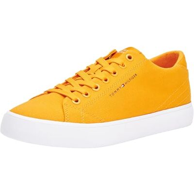 Tommy Hilfiger Herr TH HI Vulc Low Canvas Vulkaniserade sneakers, Rich Ochre, 6.5 UK, Rik ockra, 40 EU Tommy Hilfiger Herr TH HI Vulc Low Canvas Vulkaniserade sneakers, Rich Ochre, 6.5 UK, Rik ockra, 40 EU