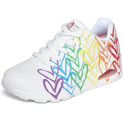 Skechers Dam UNO-Full of Love sneakers, vit/flerfärgad, 38 EU, Vit flerfärgad, 38 EU Skechers Dam UNO-Full of Love sneakers, vit/flerfärgad, 38 EU, Vit flerfärgad, 38 EU