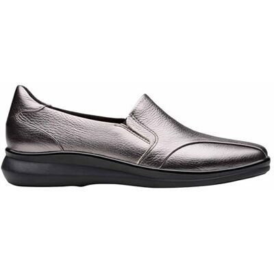 Clarks Lynell Edge Womens Pewter Metallic, 8 Clarks Lynell Edge Womens Pewter Metallic, 8