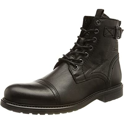 JACK & JONES herr Jfwshelby läderstövel Sn båt, Antracit, 44 EU JACK & JONES herr Jfwshelby läderstövel Sn båt, Antracit, 44 EU