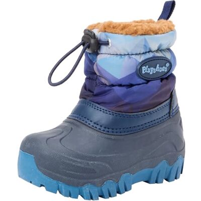 Playshoes vinterbootie berg unisex barn snöstövlar, Blå berg, 24/25 EU Playshoes vinterbootie berg unisex barn snöstövlar, Blå berg, 24/25 EU