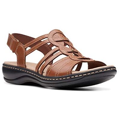 Clarks Dam Leisa Janna Sandal, USA, Gulbrunt läder, 39 EU Bred Clarks Dam Leisa Janna Sandal, USA, Gulbrunt läder, 39 EU Bred