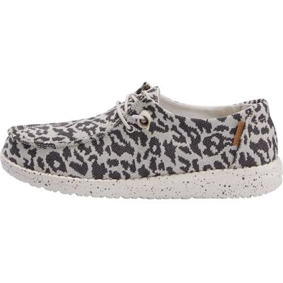 HEYDUDE Hey Dude Dam Wendy MOC Toe skor, Woven Cheetah Grey, 38 EU HEYDUDE Hey Dude Dam Wendy MOC Toe skor, Woven Cheetah Grey, 38 EU