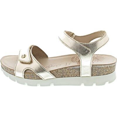Panama Jack Damer sulia glans platta sandaler, Guld 36 EU Panama Jack Damer sulia glans platta sandaler, Guld 36 EU