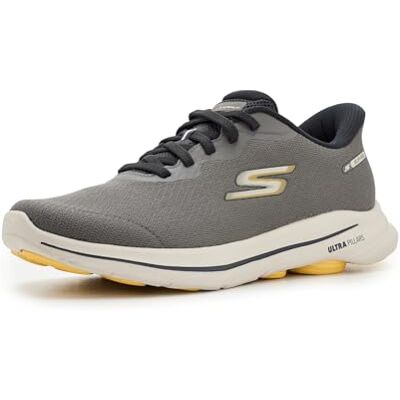 Skechers Herr handsfree Slip-ins GO Walk 8 sneakers, Taupe, 10 UK, Mullvadsbrunt, 45 EU Skechers Herr handsfree Slip-ins GO Walk 8 sneakers, Taupe, 10 UK, Mullvadsbrunt, 45 EU