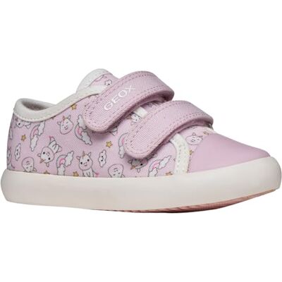 Geox Pojkar flickor B GISLI Girl B sneakers, rosa/vit, 27 EU Geox Pojkar flickor B GISLI Girl B sneakers, rosa/vit, 27 EU