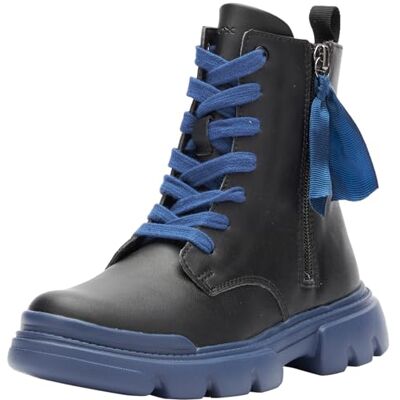 Geox flicka J Junette Girl Ankle Boot, Svart marinblå, 34 EU Geox flicka J Junette Girl Ankle Boot, Svart marinblå, 34 EU