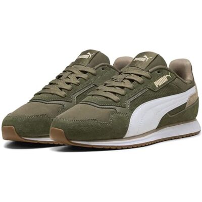 PUMA Unisex Softride St Miler Sd Sneaker, Loden grön vit tuggummi, 46 EU PUMA Unisex Softride St Miler Sd Sneaker, Loden grön vit tuggummi, 46 EU