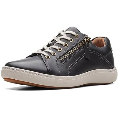Clarks Dam Nalle Lace sneakers, Svart läder 35.5 EU Clarks Dam Nalle Lace sneakers, Svart läder 35.5 EU