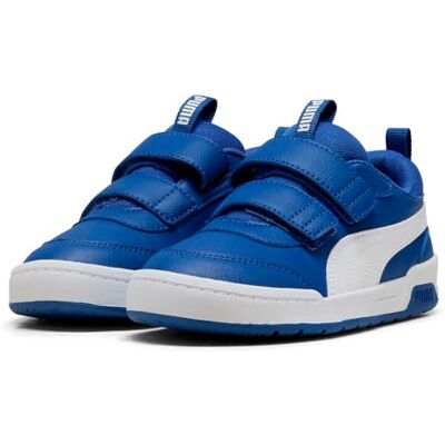 PUMA Unisex barn Multiflex 2 Sl V Ps Sneaker, Clyde Royal vit, 31 EU PUMA Unisex barn Multiflex 2 Sl V Ps Sneaker, Clyde Royal vit, 31 EU