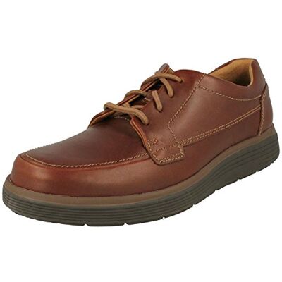 Clarks Un Abode Ease Mens Dark Tan Lea, 10 Clarks Un Abode Ease Mens Dark Tan Lea, 10