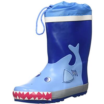 Playshoes Hai, regnstövlar för barn, Blau, 33 EU Playshoes Hai, regnstövlar för barn, Blau, 33 EU