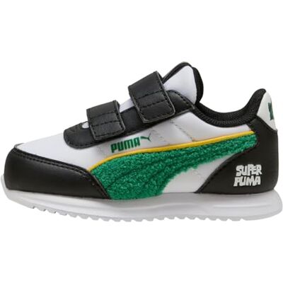 PUMA Unisex Baby R78 Lightwind Super V Inf Sneaker, White Archive Green Svart, 9 UK PUMA Unisex Baby R78 Lightwind Super V Inf Sneaker, White Archive Green Svart, 9 UK
