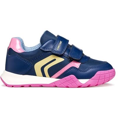 Geox J RANN-E Girl A sneakers, DK ROYAL/PINK, 34 EU Geox J RANN-E Girl A sneakers, DK ROYAL/PINK, 34 EU