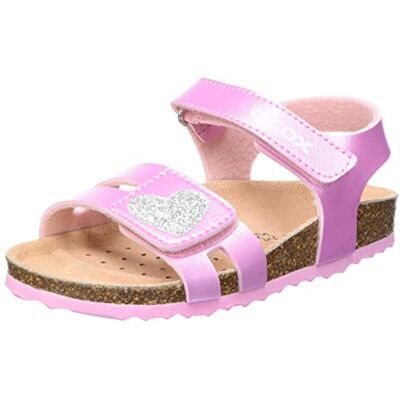 Geox Pojkar flickor B CHALKI Girl Sandal, rosa/silver, 26 EU, Rosa silver, 26 EU Geox Pojkar flickor B CHALKI Girl Sandal, rosa/silver, 26 EU, Rosa silver, 26 EU