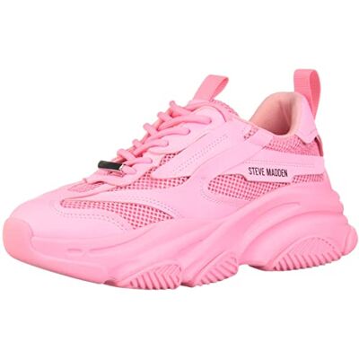 Steve Madden Women's Possession Sneaker, HOT Pink, 9.5 Steve Madden Women's Possession Sneaker, HOT Pink, 9.5