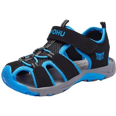 OHU Pojkar O-san Ev platta sandaler, Jet Black Sky, 28 EU OHU Pojkar O-san Ev platta sandaler, Jet Black Sky, 28 EU