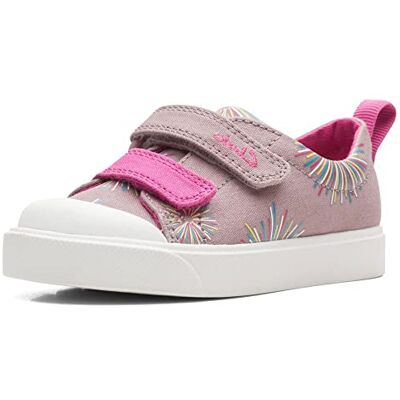 Clarks Pojkar flickor City Bright T. sneakers, Dusty rosa, 20,5 EU, Dammig rosa, 20.5 EU Weit Clarks Pojkar flickor City Bright T. sneakers, Dusty rosa, 20,5 EU, Dammig rosa, 20.5 EU Weit