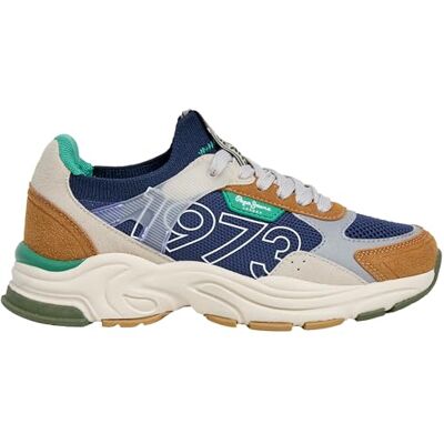 Pepe Jeans MAVE Zero B sneak, brun (tobaksbrun), 1,5 UK Pepe Jeans MAVE Zero B sneak, brun (tobaksbrun), 1,5 UK