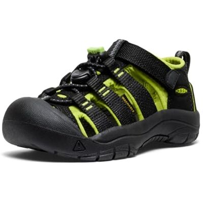 KEEN Newport H2 unisex – barn Sandal, Svart limegrön, 38 EU KEEN Newport H2 unisex – barn Sandal, Svart limegrön, 38 EU