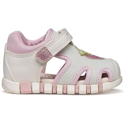 Geox Pojkar flickor B IUPIDOO Gir Sandal, vit/pink, 25 EU Geox Pojkar flickor B IUPIDOO Gir Sandal, vit/pink, 25 EU