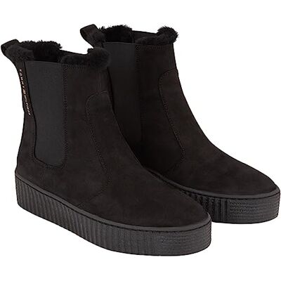 Tommy Hilfiger kvinnors Essential Chelsea Warmbootie låg stövel, Svart, 37 EU Tommy Hilfiger kvinnors Essential Chelsea Warmbootie låg stövel, Svart, 37 EU