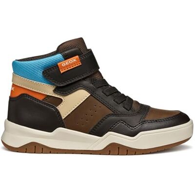 Geox J Perth Boy sneakers, brun/LT blå, 41 EU, Brun Lt Blue, 41 EU Geox J Perth Boy sneakers, brun/LT blå, 41 EU, Brun Lt Blue, 41 EU