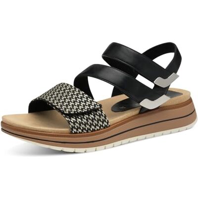 MARCO TOZZI Damer 2-28504-44 sandal, svart, 38 EU MARCO TOZZI Damer 2-28504-44 sandal, svart, 38 EU