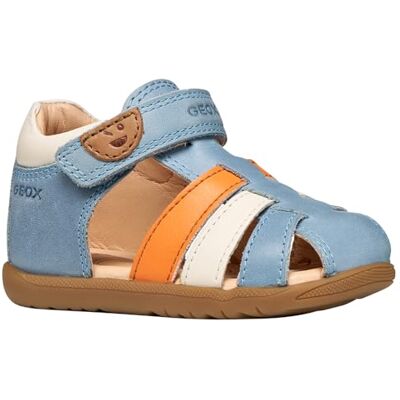 Geox B MACCHIA Boy Sandal, LT Sky/Orange, 26 EU Geox B MACCHIA Boy Sandal, LT Sky/Orange, 26 EU