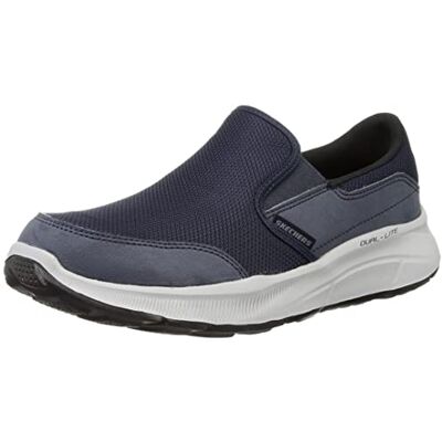 Skechers Herr 232515 Nvy Sneaker, Marinblå nät duraleather trim, 39 EU Skechers Herr 232515 Nvy Sneaker, Marinblå nät duraleather trim, 39 EU