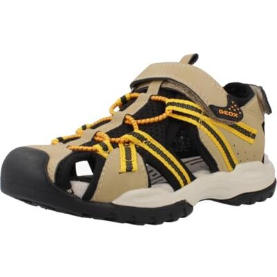 Geox J Borealis Boy B Sandal, beige/gul, 34 EU, Beige gul, 34 EU Geox J Borealis Boy B Sandal, beige/gul, 34 EU, Beige gul, 34 EU