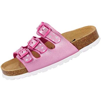 Lico BIOLINE STAR Flicka Tofflor, Rosa/silver, 40 EU Lico BIOLINE STAR Flicka Tofflor, Rosa/silver, 40 EU