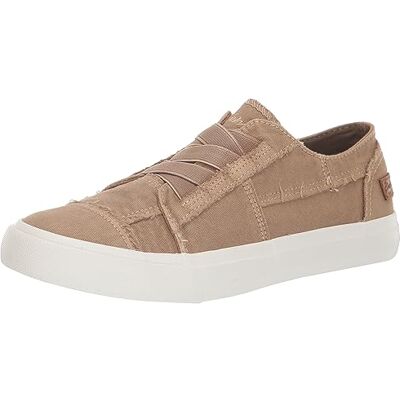 Blowfish Malibu kvinnors Marley Sneaker, Varm brungrå färg tvättad duk, 37.5 EU Blowfish Malibu kvinnors Marley Sneaker, Varm brungrå färg tvättad duk, 37.5 EU